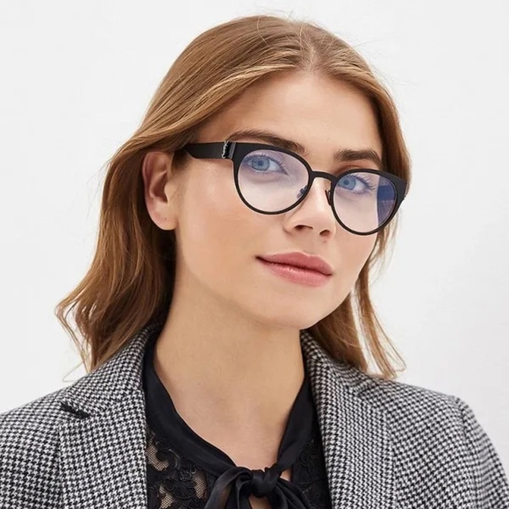 Saint Laurent Brushed Black SL M45 Optical Unisex Glasses